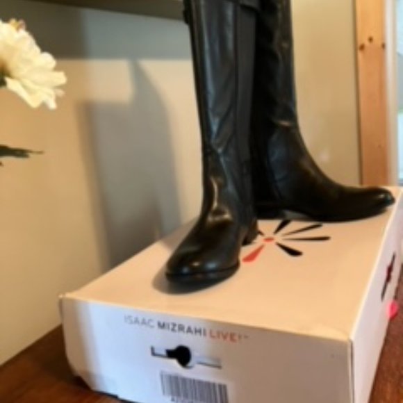 Isaac Mizrahl Live Abby Leather Boots 8.5 - Picture 4 of 4
